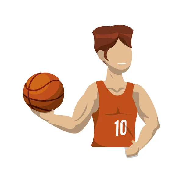 Basket-ball design sportif — Image vectorielle