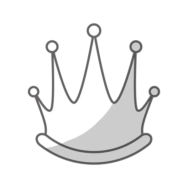 Koningin kroon pictogram — Stockvector