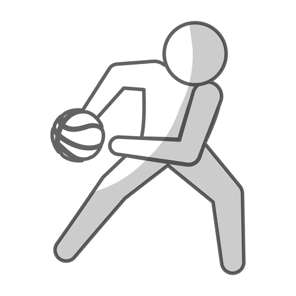バスケット ボール スポーツ デザイン — ストックベクタ