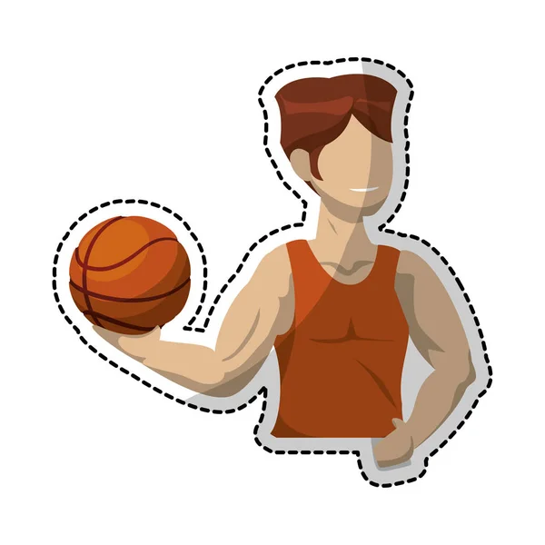 Μπάσκετ εικονίδιο εικόνας — Διανυσματικό Αρχείο