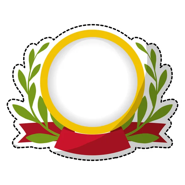 Icono del emblema imagen — Vector de stock