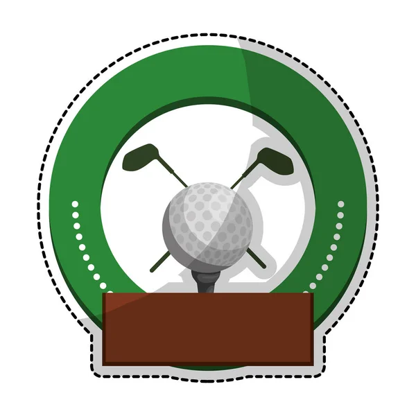 Golf pictogramafbeelding — Stockvector