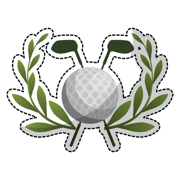 Golf ikon kép — Stock Vector