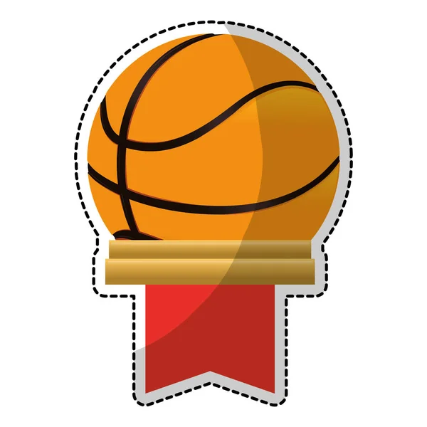 Basketbal pictogramafbeelding — Stockvector