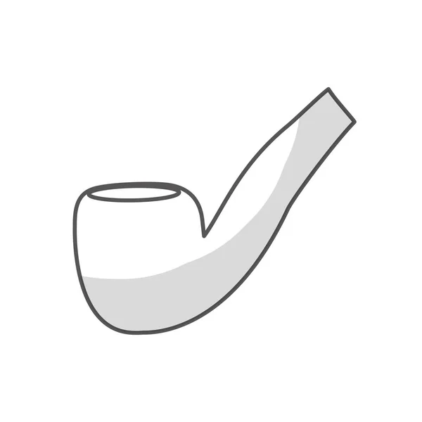 Röka pipa ikonbild — Stock vektor
