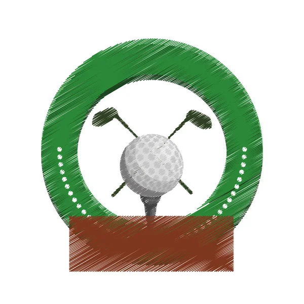 Golf-Ikone — Stockvektor