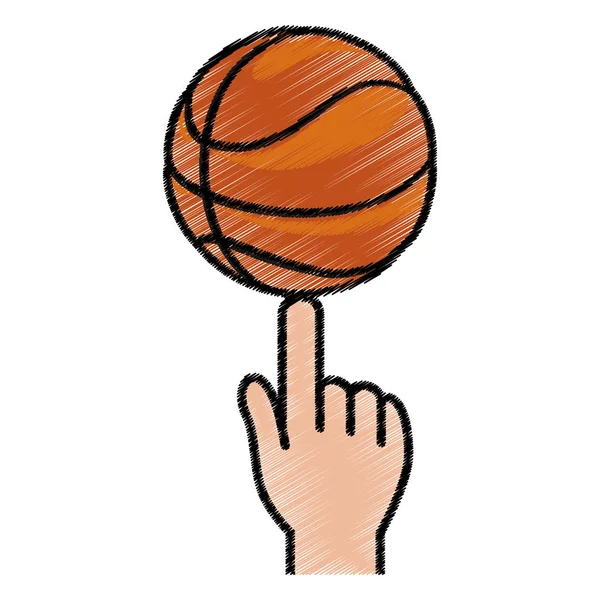 Obraz ikony koszykówki — Wektor stockowy