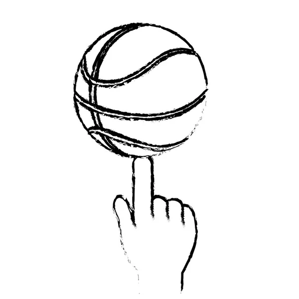 Baloncesto deporte diseño — Vector de stock