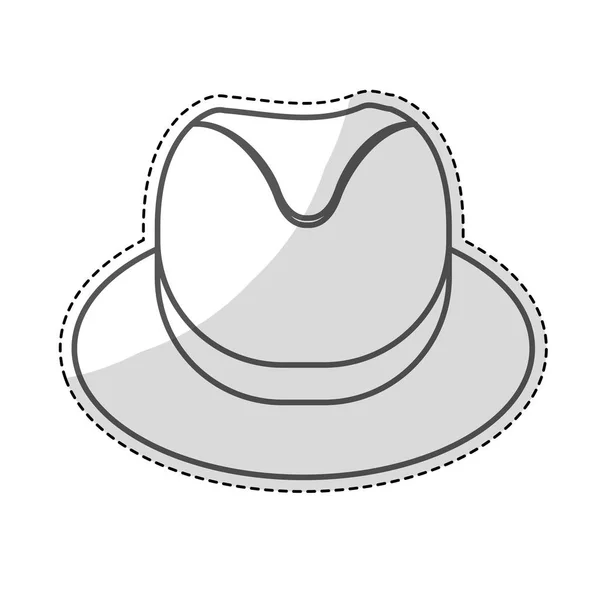 Hoed accessoire pictogram — Stockvector