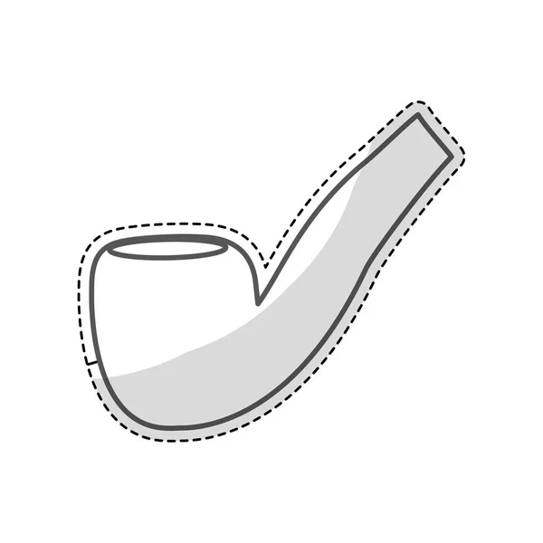 Труба для курения значок — стоковый вектор