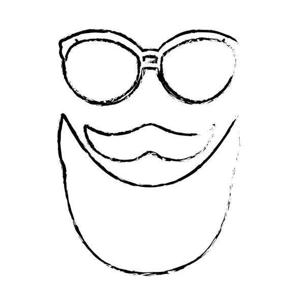 Hombre hipster icono de imagen — Vector de stock