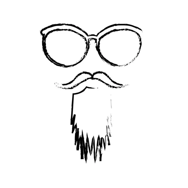 Hipster homme icône image — Image vectorielle
