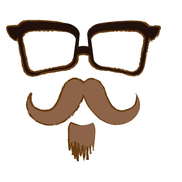 Hipster man icon image — Stock Vector