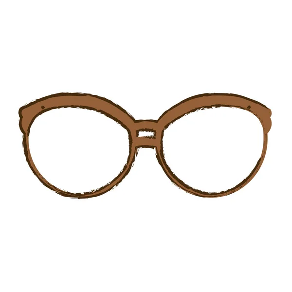 Glasögon vintage ram ikonbild — Stock vektor