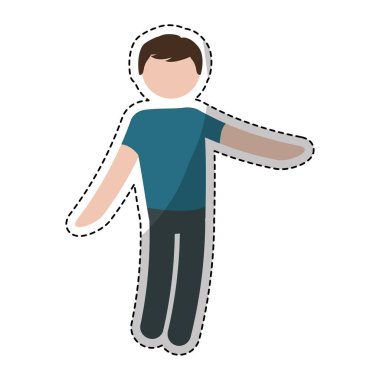 çizgi film adam simgesi