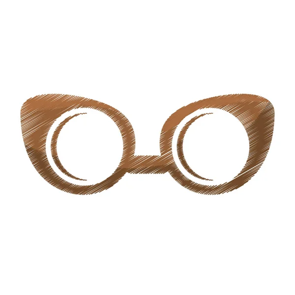 ビンテージ眼鏡フレームのアイコン画像 — ストックベクタ
