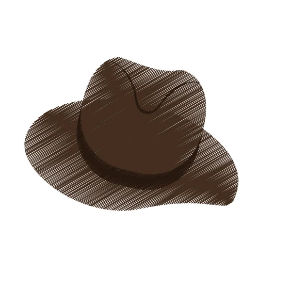 Chapeau classique icône image — Image vectorielle