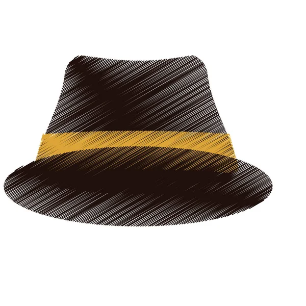 Imagen de icono de sombrero clásico — Archivo Imágenes Vectoriales