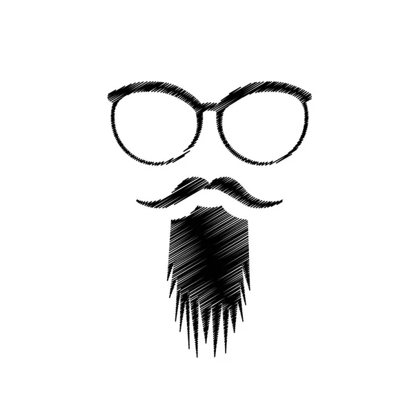 Hombre hipster icono de imagen — Vector de stock