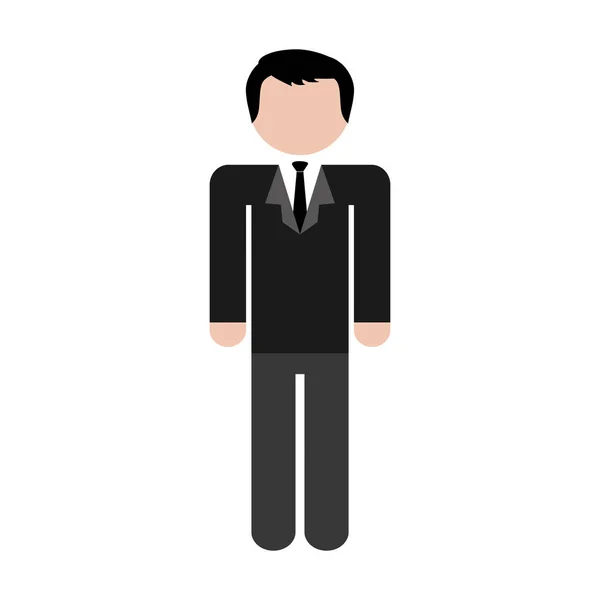 Faceless man icon image — Stock Vector