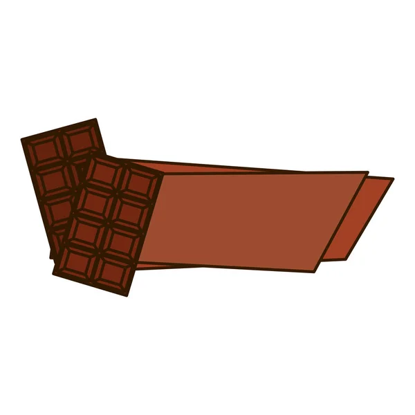Édes csokoládé ikon — Stock Vector