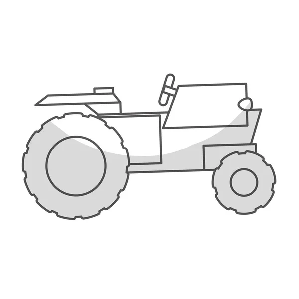 Tractor vehicle icon — Stock Vector