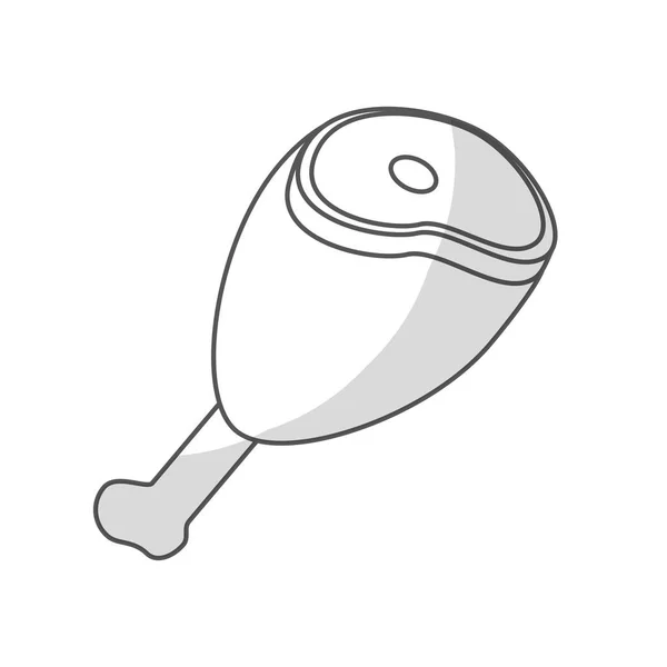 Jambe de jambon icône — Image vectorielle