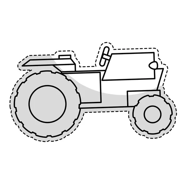 Traktorfahrzeugikone — Stockvektor