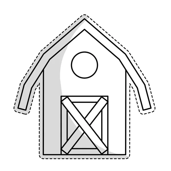 Ferme grange icône — Image vectorielle