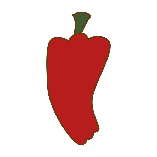 Ícone vegetal pimenta — Vetor de Stock