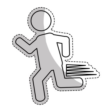man running icon clipart
