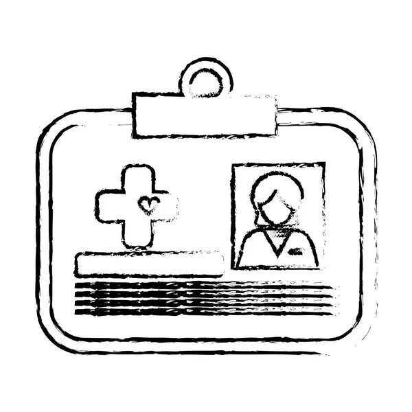 Icona di identificazione medica — Vettoriale Stock