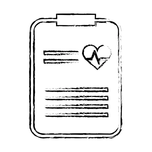 Icono del informe médico — Archivo Imágenes Vectoriales