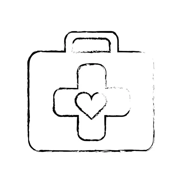Lékařské ikonu křížku — Stockový vektor