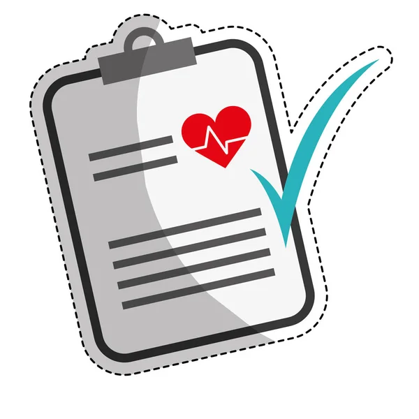 Medical report icon — Stock Vector