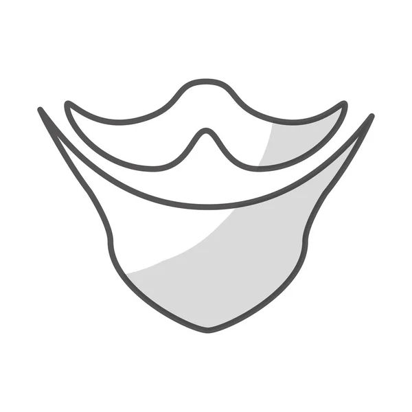 Estilo vintage bigote icono imagen — Vector de stock