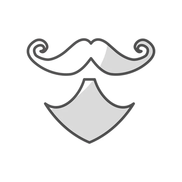 Estilo vintage bigode ícone imagem — Vetor de Stock