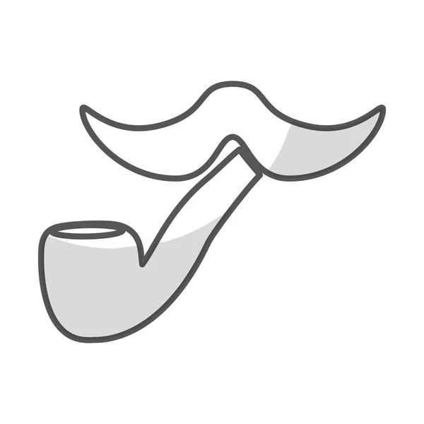 Estilo vintage bigote icono imagen — Vector de stock