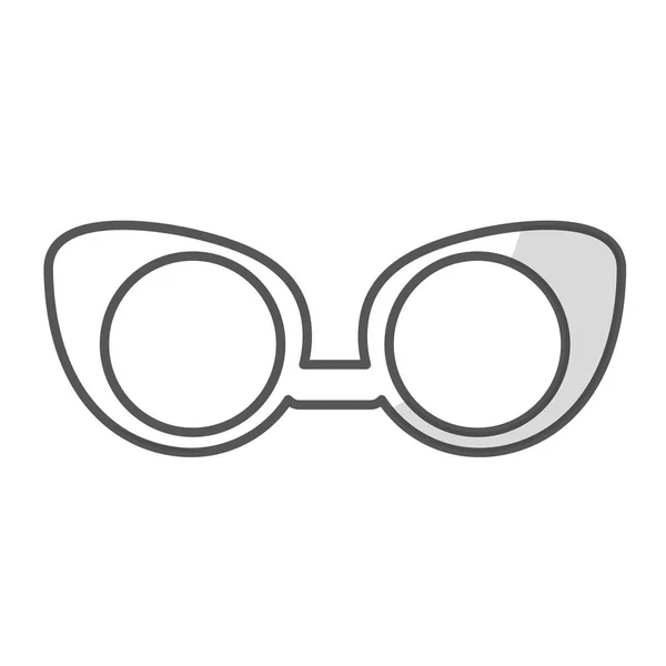 Gafas imagen marco vintage — Vector de stock