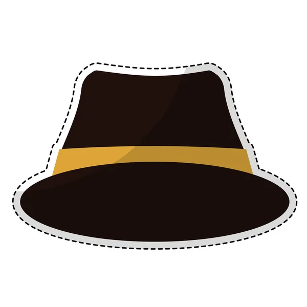 Imagen de icono de sombrero clásico — Vector de stock