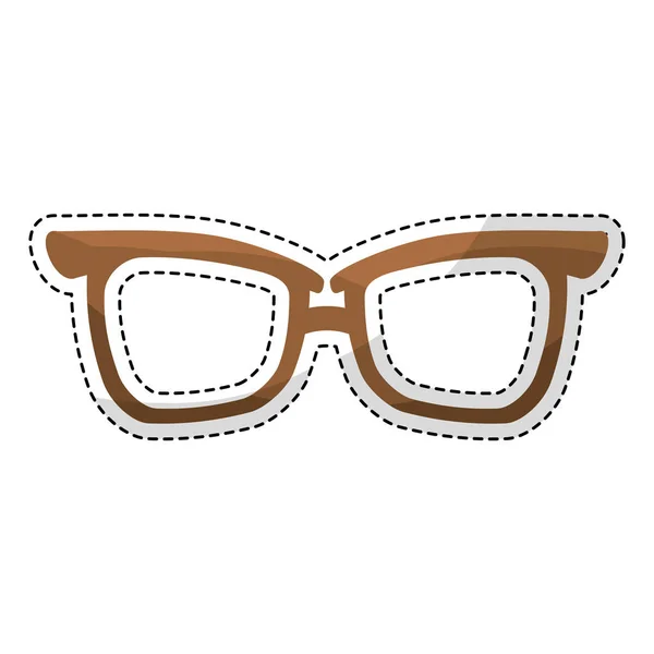 Glasögon vintage frameicon bild — Stock vektor