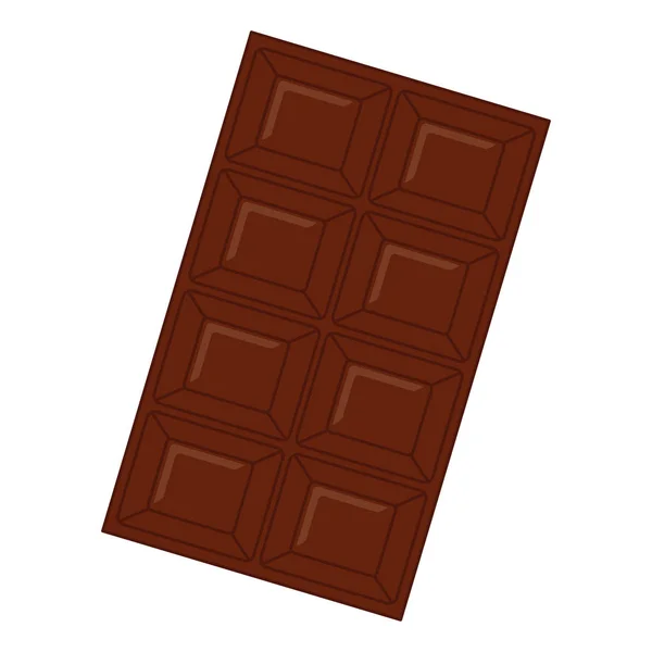 Čokoládovou tyčinku obrázek ikony — Stockový vektor