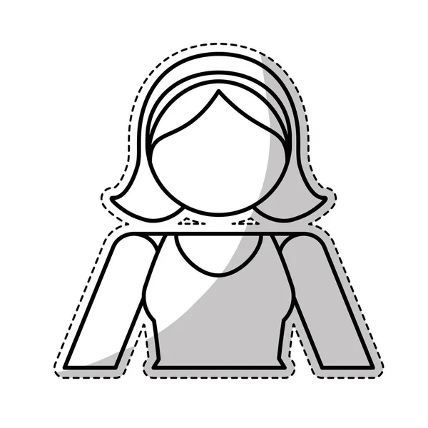 Woman icon image — Stock Vector