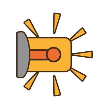 Alarm uyarı güvenlik sistemi iş tasarım uyarı çizgi film