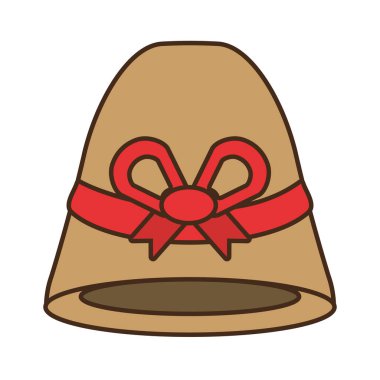 kadın şapka zarif izole simgesi