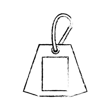 etiketi ticari asılı izole simgesi