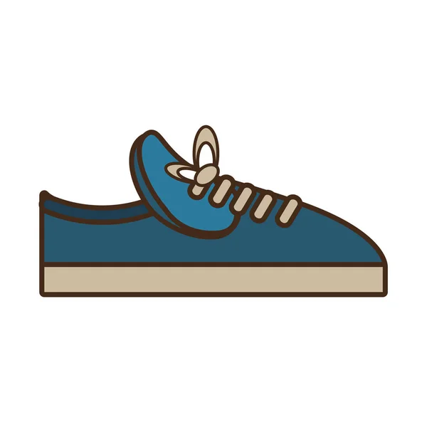 Schuhe lässige männliche Ikone — Stockvektor
