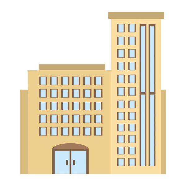 スタイル アイコンの大きな建物 — ストックベクタ