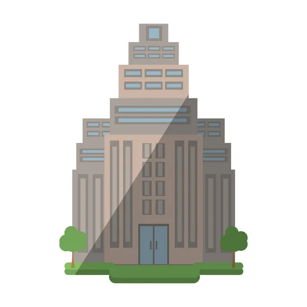 Icono de estilo de edificio grande — Vector de stock