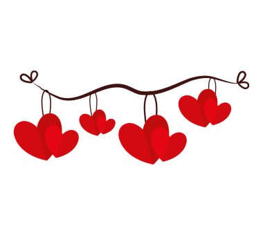 kalp aşk dekorasyon simgesi